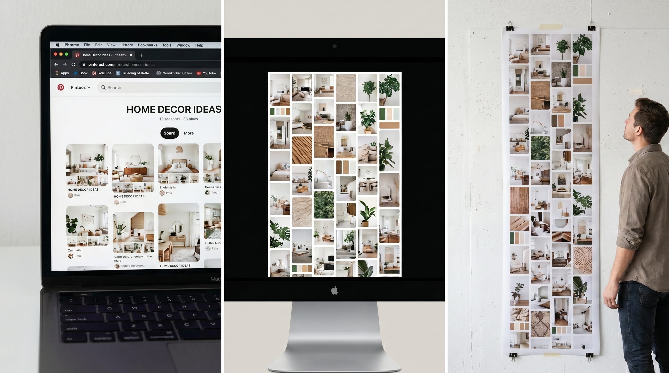 Pinterest Moodboard Exporter Interface